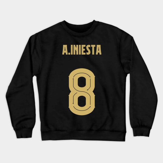 Iniesta Barcelona 8 Crewneck Sweatshirt by Alimator